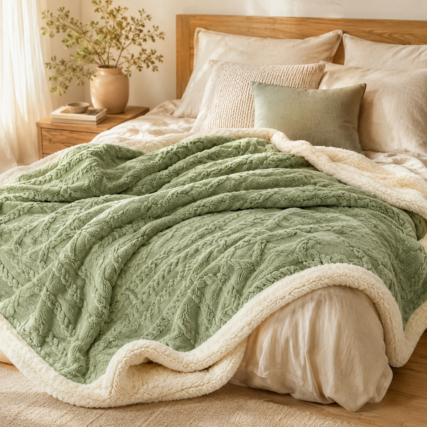 Soft Lamb Velvet Throw Blanket