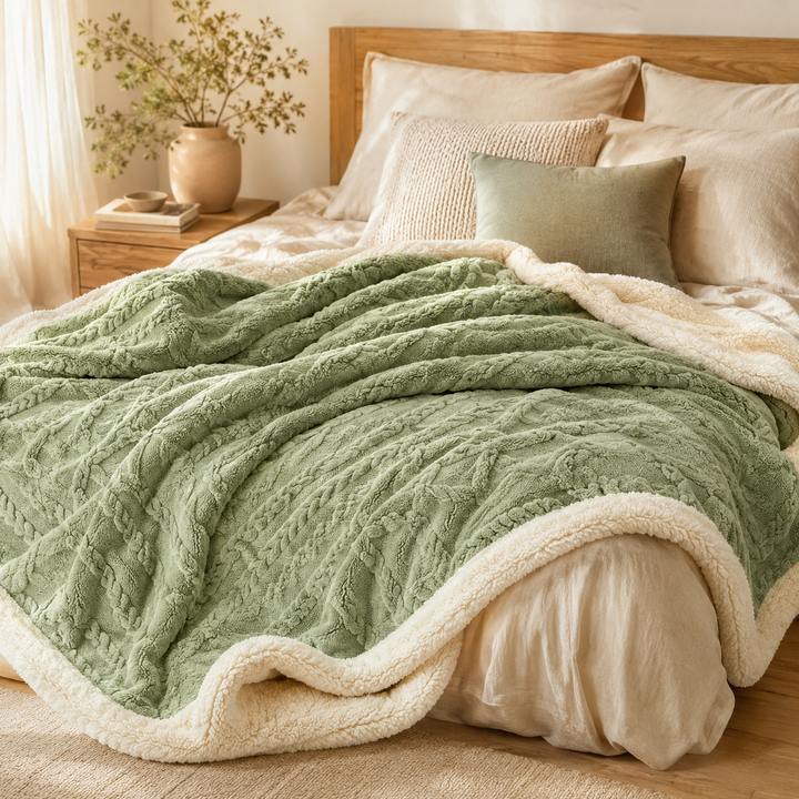 Soft Lamb Velvet Throw Blanket — Luxuriously Plush Home Essential