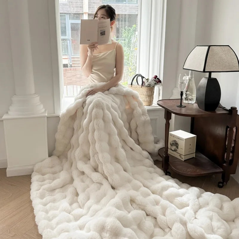 Chunky Plush Throw Blanket