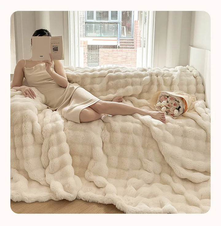 Chunky Plush Throw Blanket