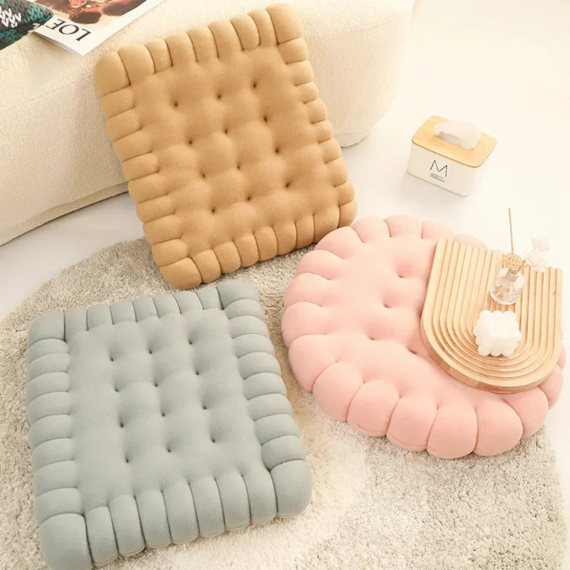Biscuit Plush Floor Cushion
