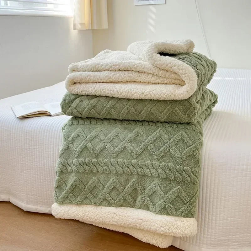 Soft Lamb Velvet Throw Blanket — Luxuriously Plush Home Essential