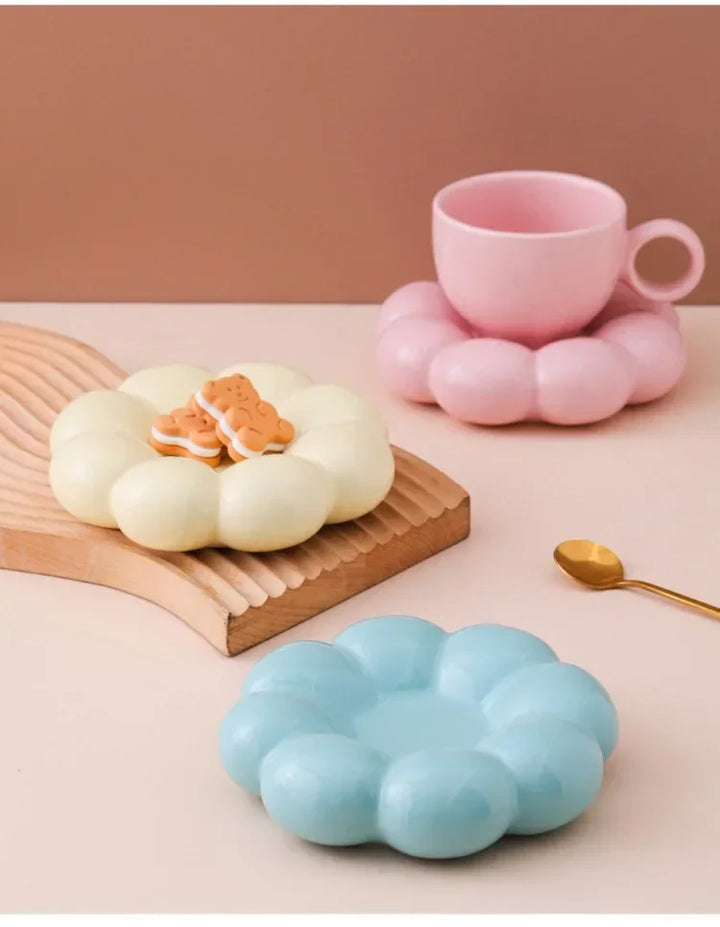 Cloud Ceramic Mug &amp; Saucer Set