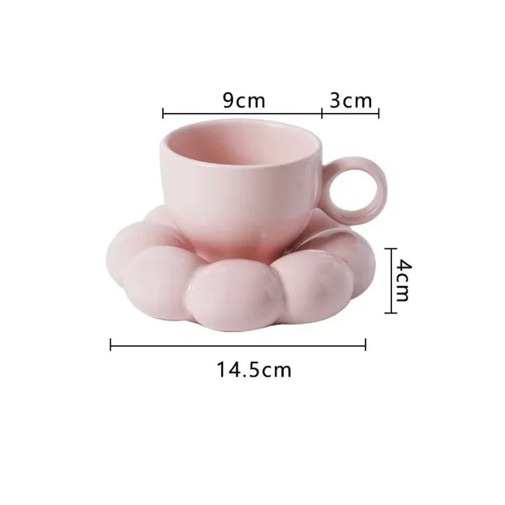 Cloud Ceramic Mug &amp; Saucer Set