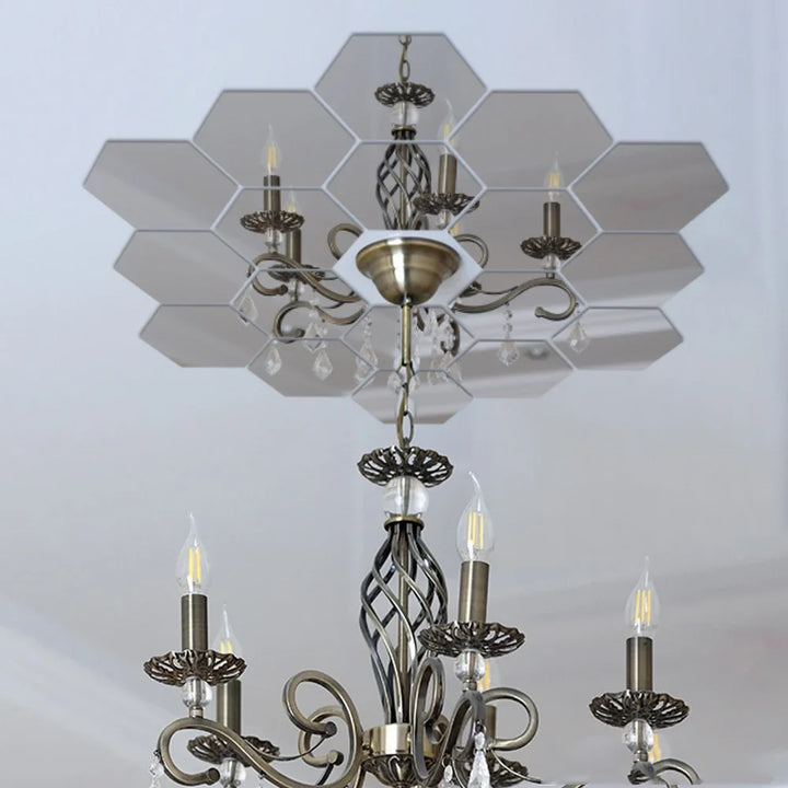 Hexagon Acrylic Mirror Wall Set