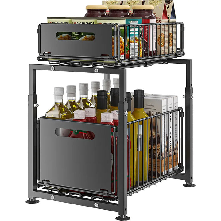 Pull-Out Cabinet Organiser — 2 &amp; 3 Tier