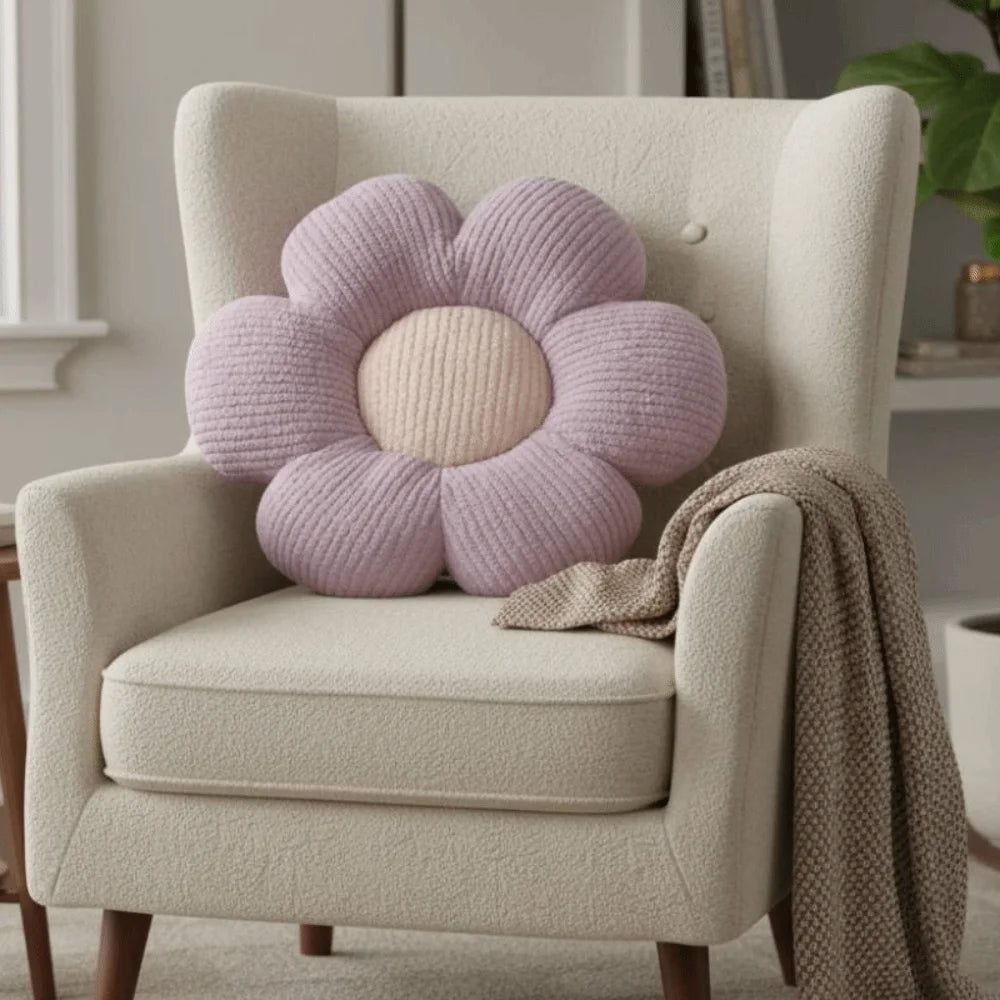 Flower Shape Throw Cushion