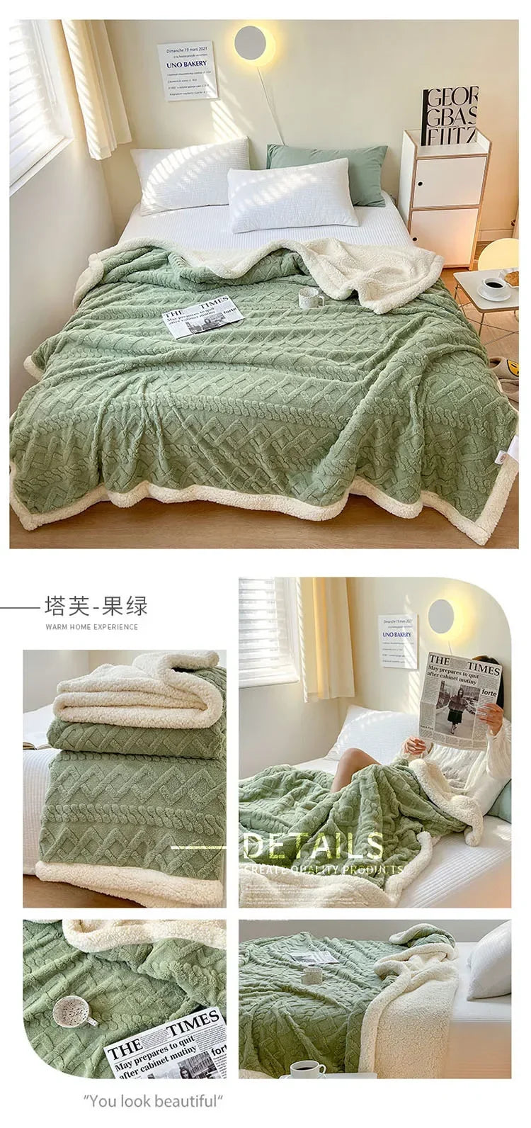 Soft Lamb Velvet Throw Blanket — Luxuriously Plush Home Essential