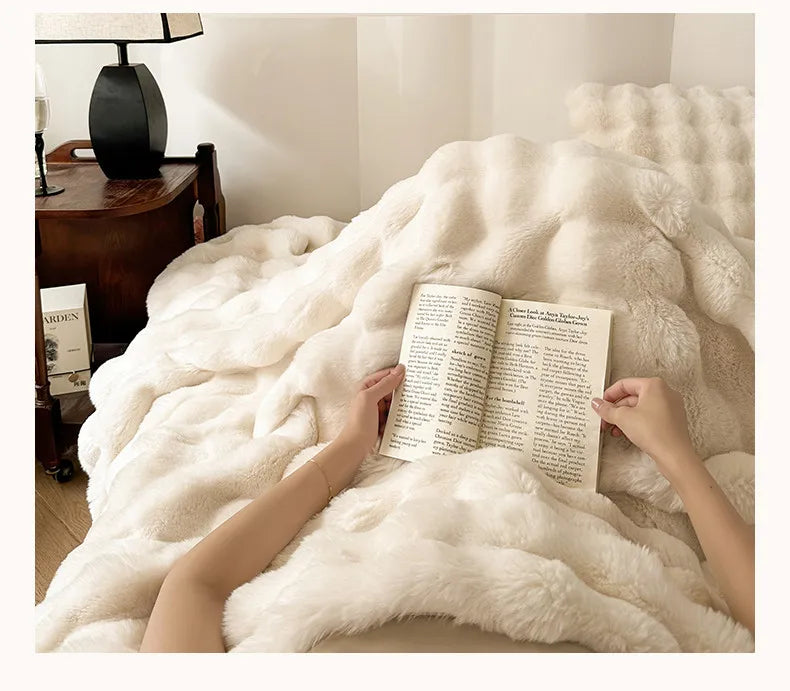 Chunky Plush Throw Blanket