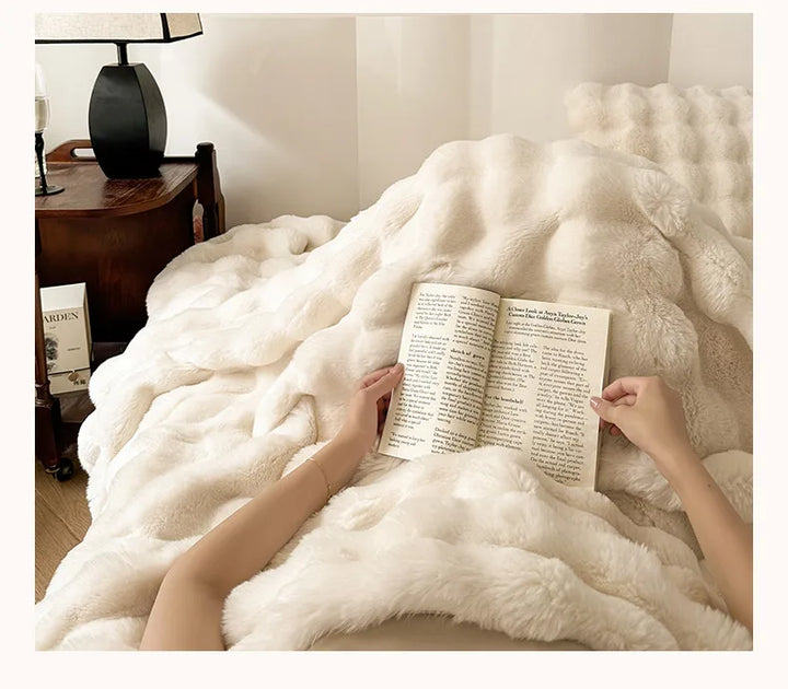 Chunky Plush Throw Blanket