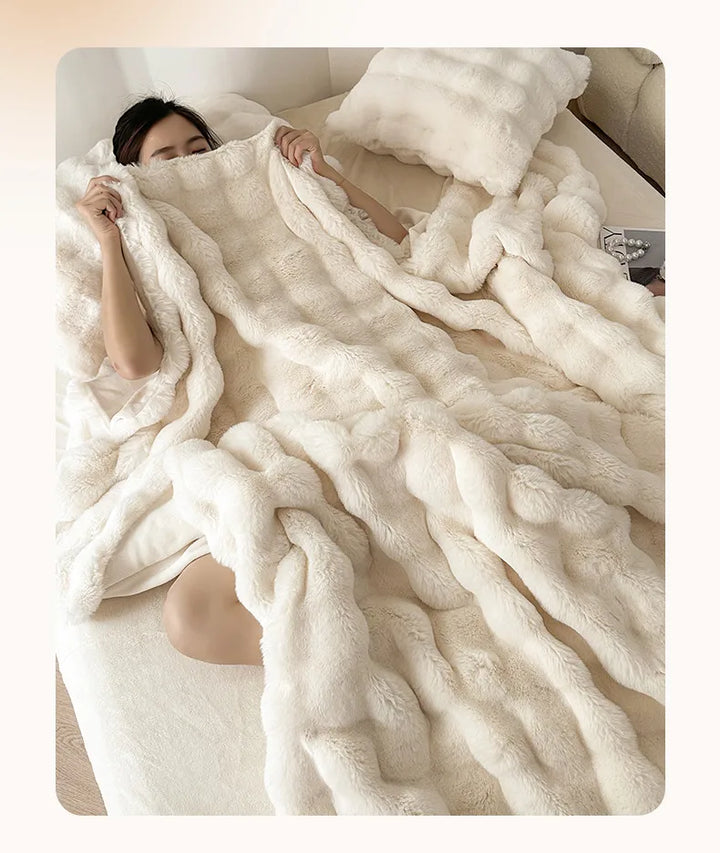 Chunky Plush Throw Blanket