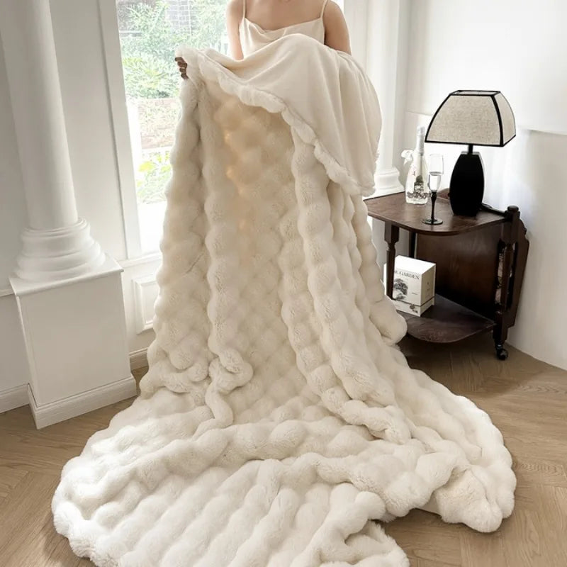 Chunky Plush Throw Blanket