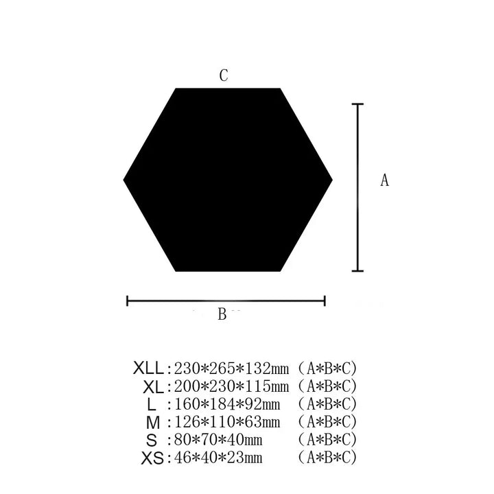 Hexagon Acrylic Mirror Wall Set