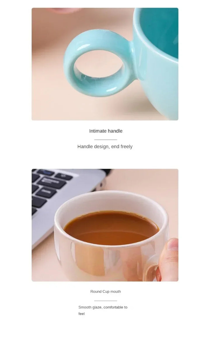 Cloud Ceramic Mug &amp; Saucer Set