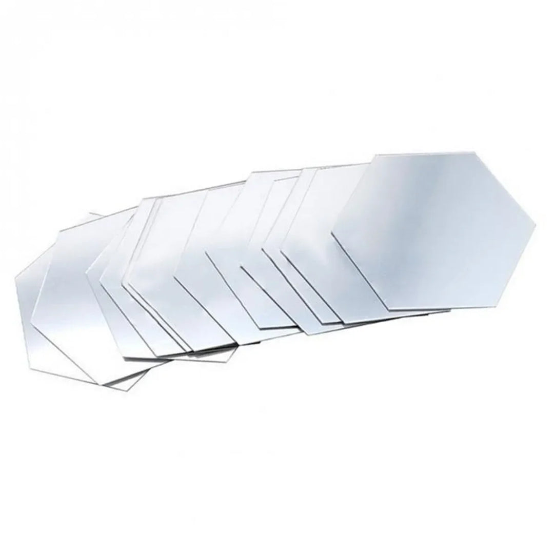 Hexagon Acrylic Mirror Wall Set