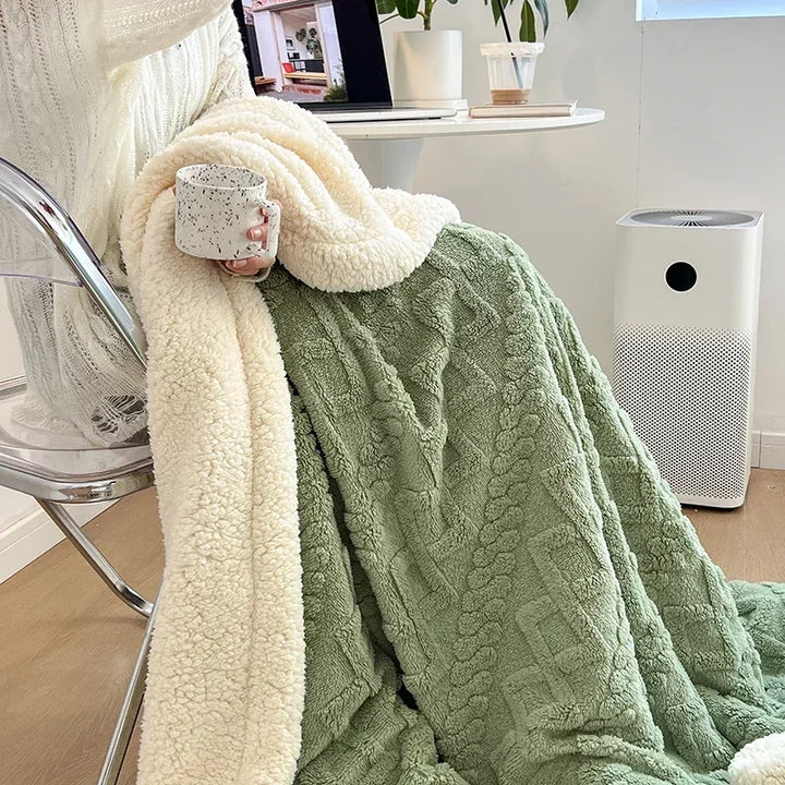 Soft Lamb Velvet Throw Blanket — Luxuriously Plush Home Essential