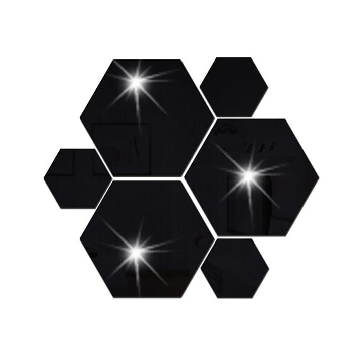 Hexagon Acrylic Mirror Wall Set