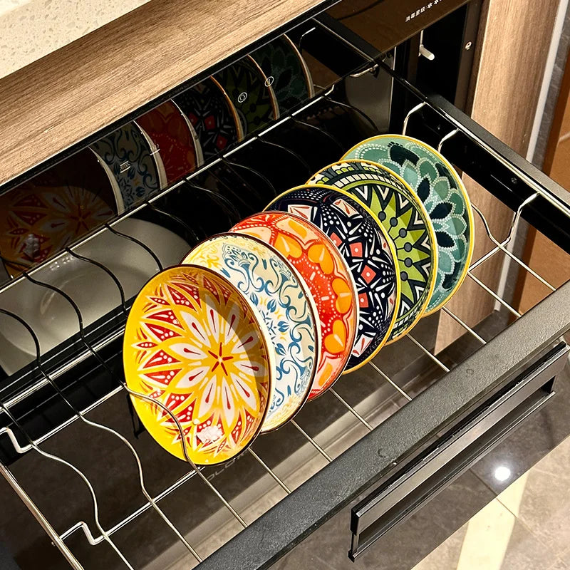 Bohemian Ceramic Plate Set