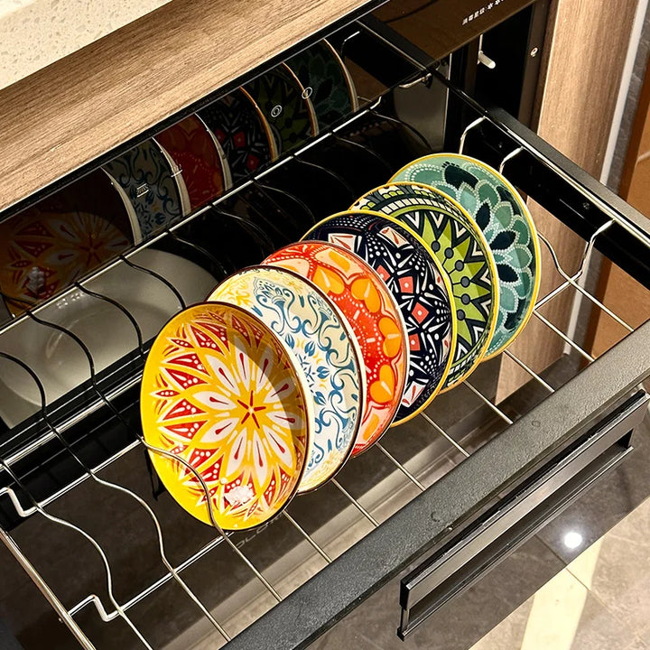 Bohemian Ceramic Plate Set