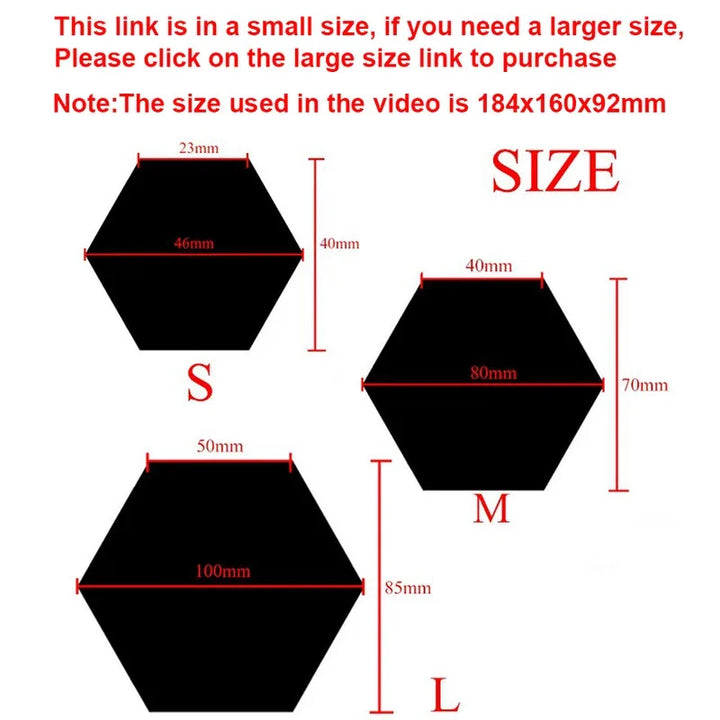 Hexagon Acrylic Mirror Wall Set