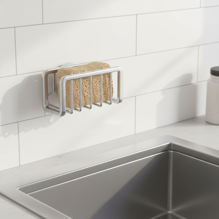 Silver Sponge Holder