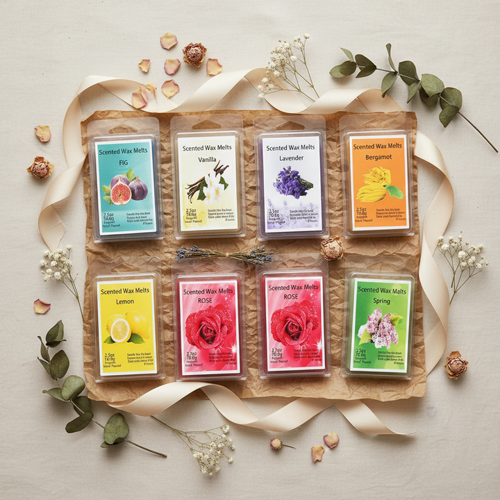 Wax Melts Gift Flatlay